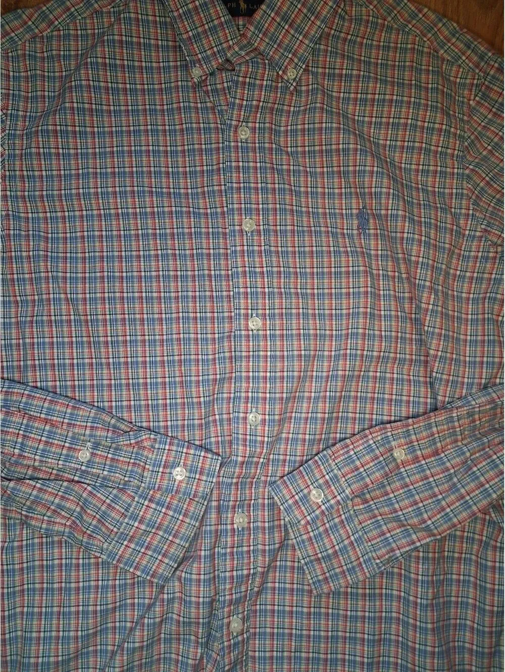 Polo Ralph Lauren Button Up Shirt Large Multicolor Plaid